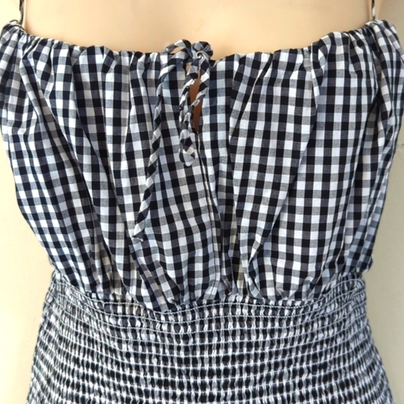 J. Crew Smocked TIe-Front Dress in Gingham - Picture 8 of 16